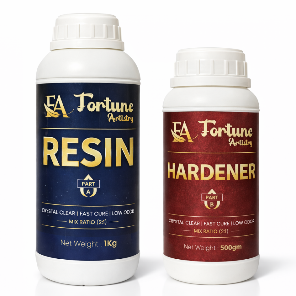 ea fortune artistry crystal clear epoxy resin kit – 2:1 mix ratio (1.5kg / 3kg / 12kg)
